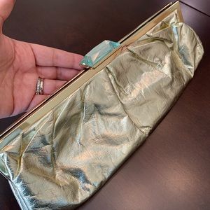 Gold evening purse